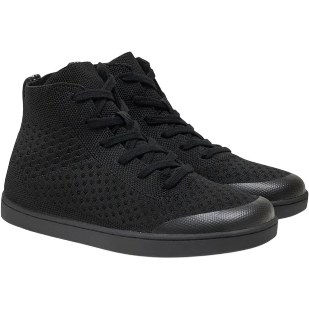 Suavs The Legacy Sneaker High Top Slip On Knit Toe Box Wicking Jet Black M8 W10